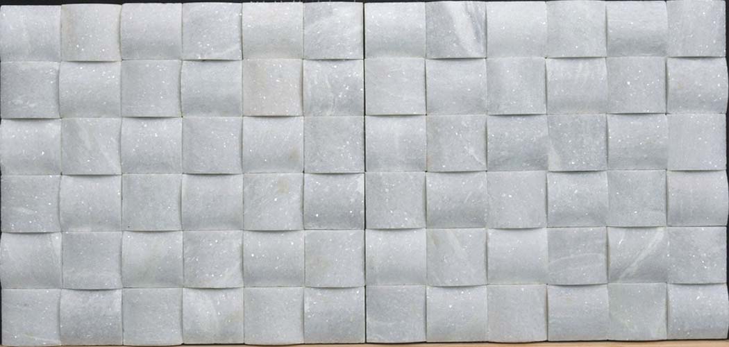 3D White Marble Mosaic Stone Tile